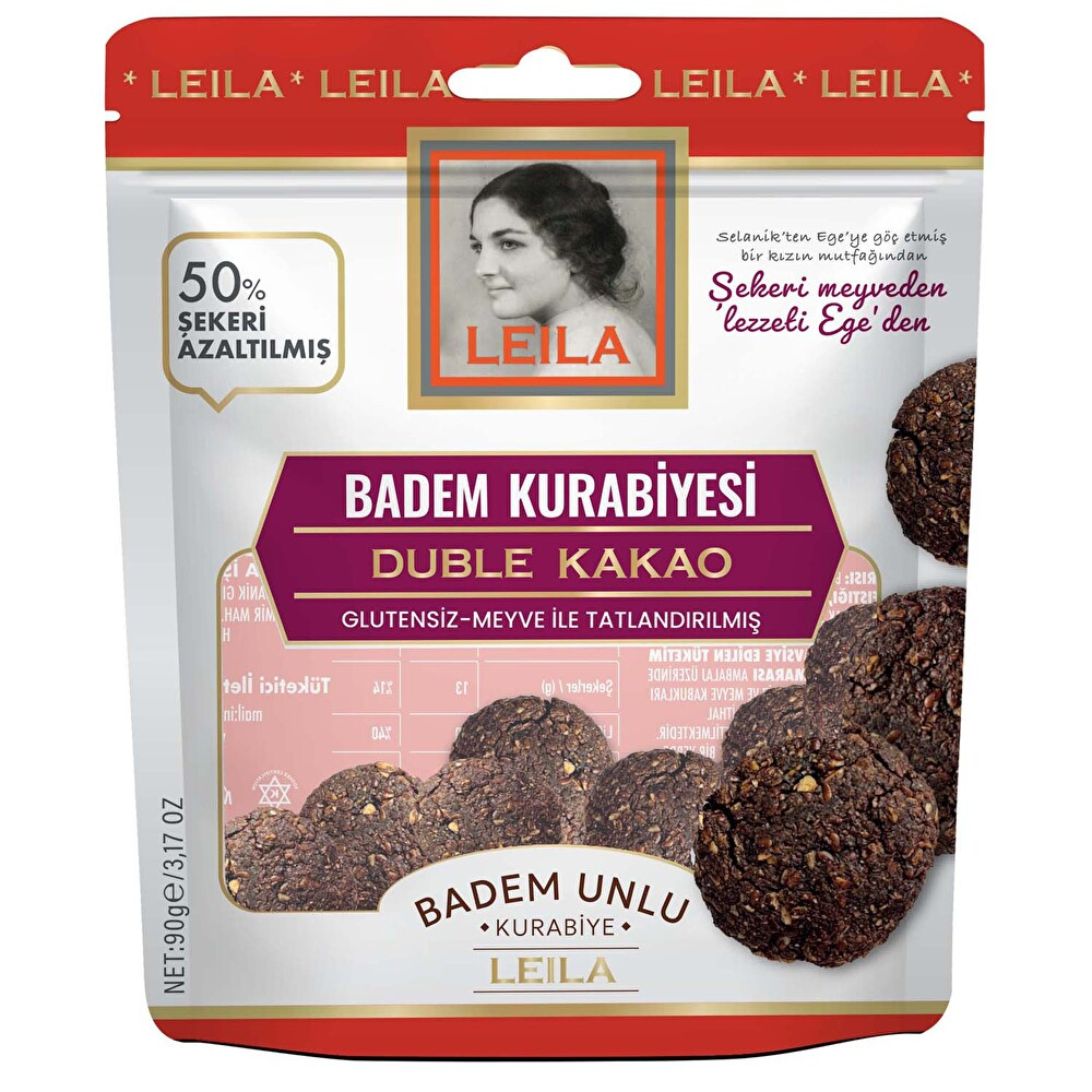 Leila Badem Kurabiyesi Kakaolu 90 g Giyim & İç Giyim Fiyatı