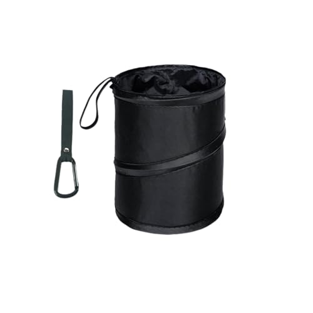 Leinoupt Foldable Car Trash Can, Hanging Collapsible Garbage Can with Attached Hook, Convenient 2 Gallon Car Trash Bins
