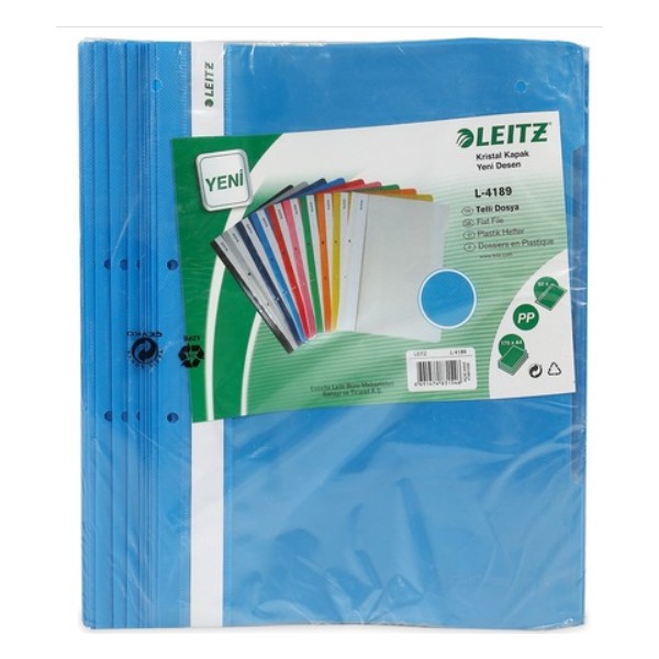 Leitz Telli Dosya Plastik Mavi 50'li L-4189 Klasör Fiyatı