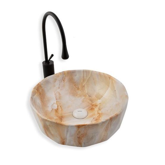Lena E-2110M2 Tezgah Üstü Porselen Lavabo
