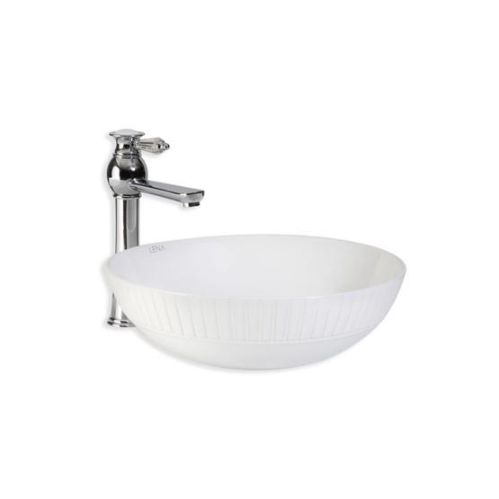 Lena E-4617 Tezgah Üstü Porselen Lavabo
