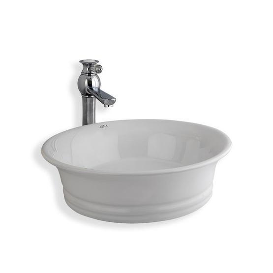 Lena E-4801 Tezgah Üstü Porselen Lavabo