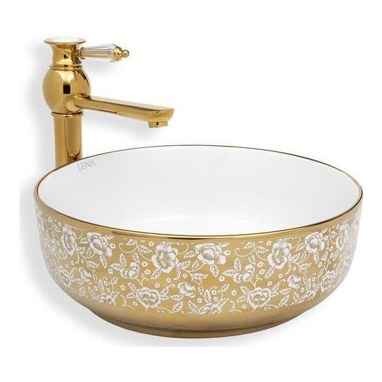 Lena E-8115 Tezgah Üstü Porselen Lavabo