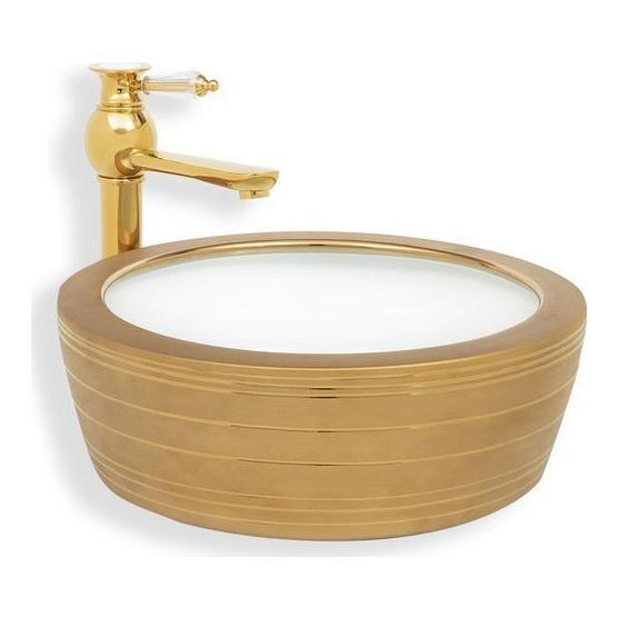 Lena E-8122 Tezgah Üstü Porselen Lavabo
