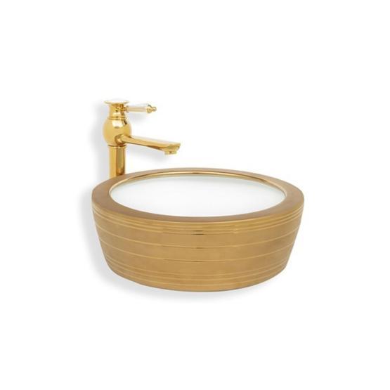 Lena E-8122 Tezgah Üstü Porselen Lavabo