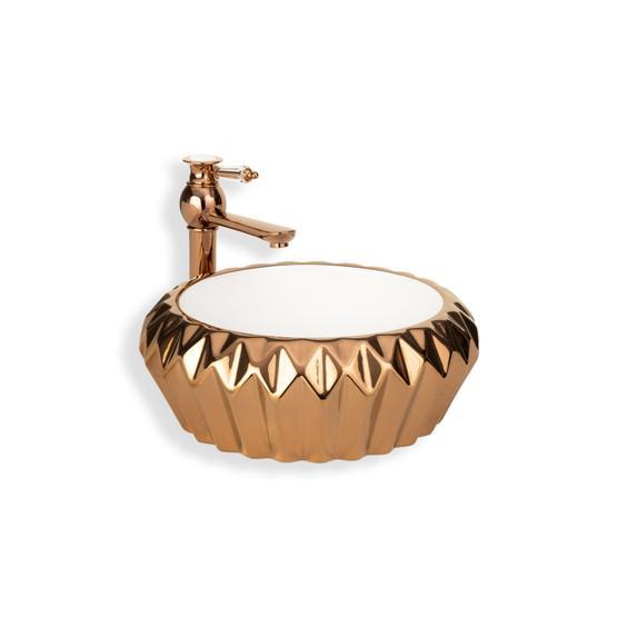 Lena E-8333 Tezgah Üstü Porselen Lavabo