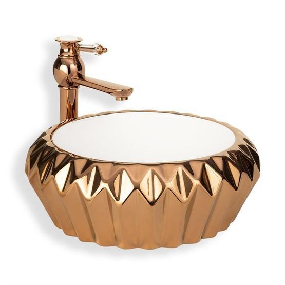 Lena E-8333 Tezgah Üstü Porselen Lavabo