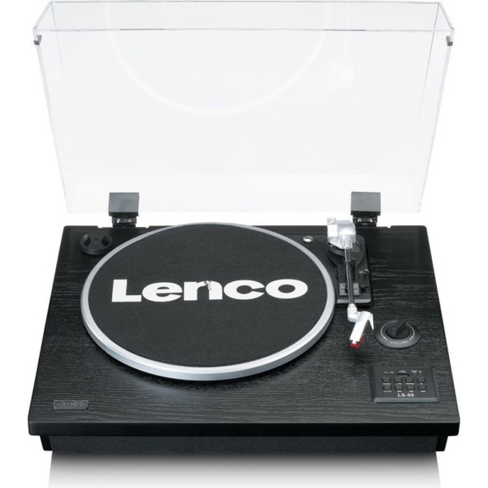 Lenco Ls-55 Siyah Ahşap Hoparlörlü Bluetoothlu Pikap Usbli MP3E Kayıt Özellikli Plak Çalar Pikap & Aksesuarları Fiyatı
