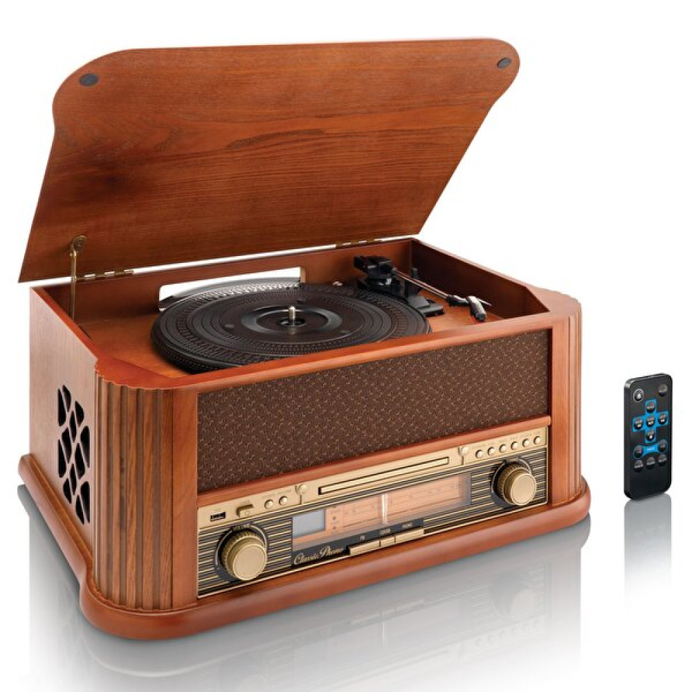 Lenco Tcd-2500 Dahili Hoparlörlü FM Radyo CD Player Ahşap Açık Kahverengi Pikap Pikap & Aksesuarları Fiyatı