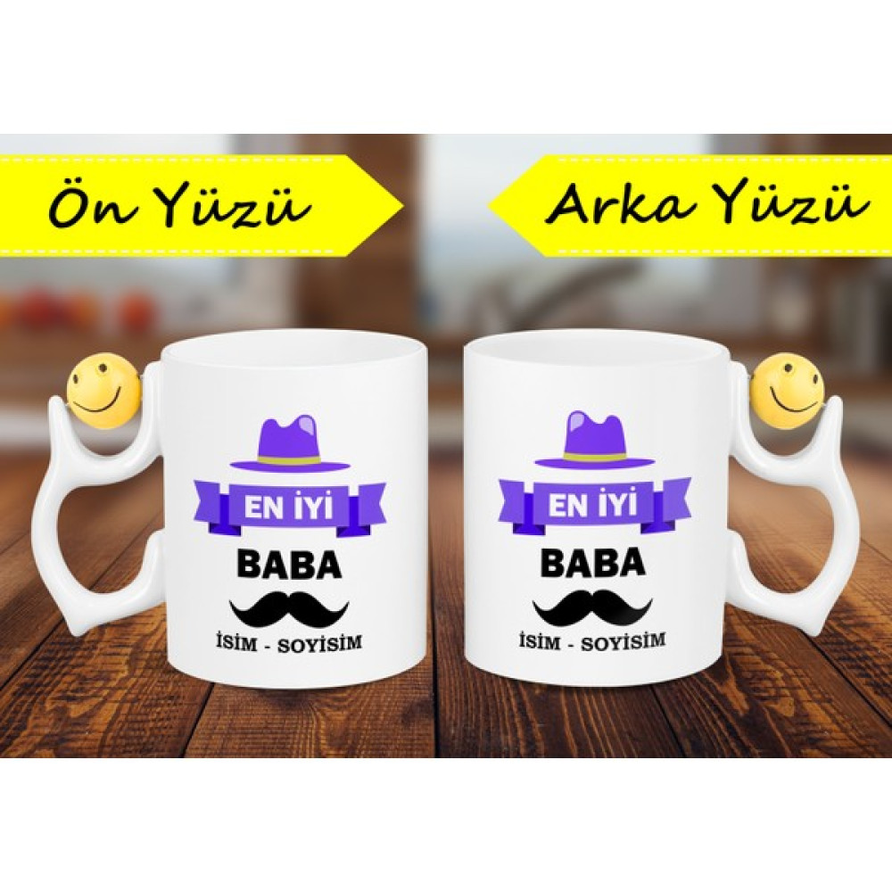 Lenostra Babaya Dogum Gunu - Babalar Gunu - Kişiye Özel Isimli Kupa Babaya Hediye Fincan / Bardak / Kahve Takımı Fiyatı