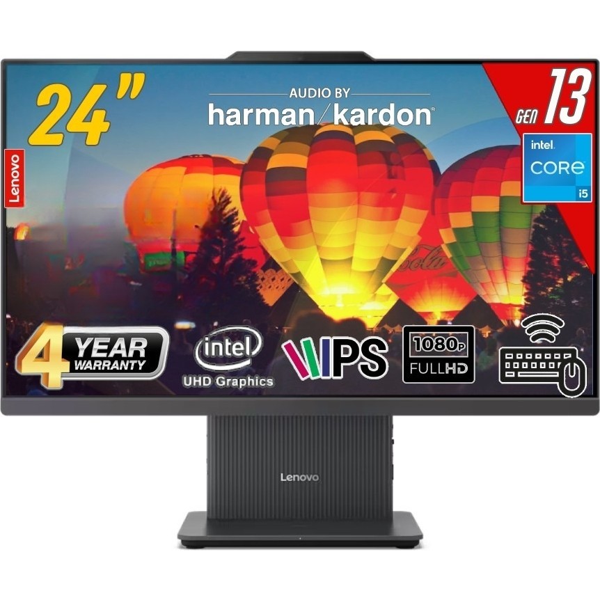 Lenovo ıdeacentre Aıo 24IRH9 Intel Core I5 13420H 16GB 512GB SSD Sıyah W11PRO 23,8" Fhd All In One Bilgisayar P2 İşlemci Fiyatı