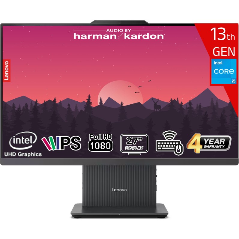 Lenovo Ideacentre Aıo 27IRH9 Intel Core I7-13620H 16GB Ddr5 1tb SSD Intel UHD Graphics 27 Fhd IPS Freedos F0HM00EXTR-161 Kablosuz Klavye+Mouse Siya... Masaüstü Bilgisayar Fiyatı