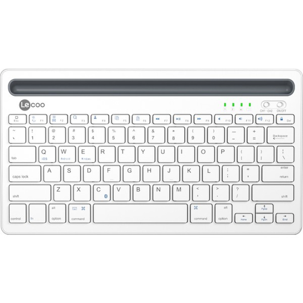 Lenovo Lecoo BK100 Çoklu Cihaz ile Uyumlu Şarj Edilebilir Kablosuz Bluetooth Türkçe Q Klavye Beyaz Oyuncu Klavyesi Fiyatı