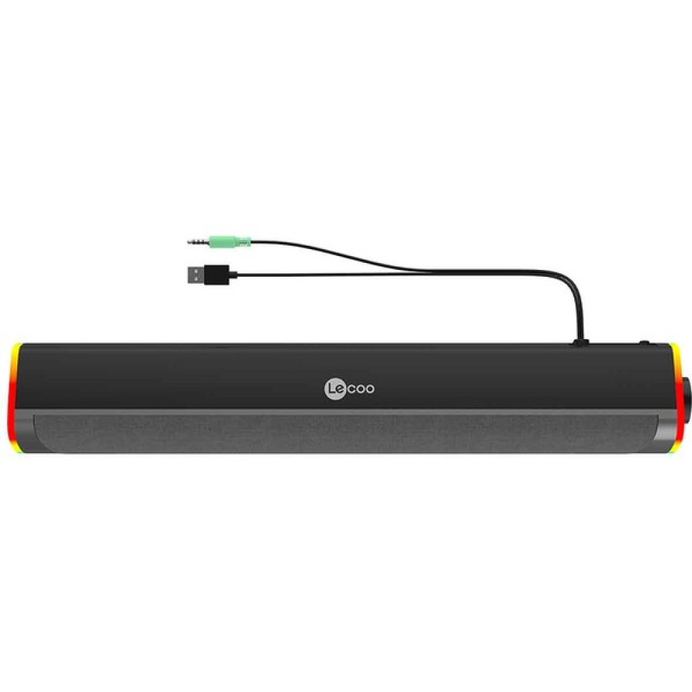 Lenovo Lecoo DS101 80dB 585gr RGB TV Soundbar 6W Kablolu Hoparlör Siyah Ev Sinema Receiverları Fiyatı