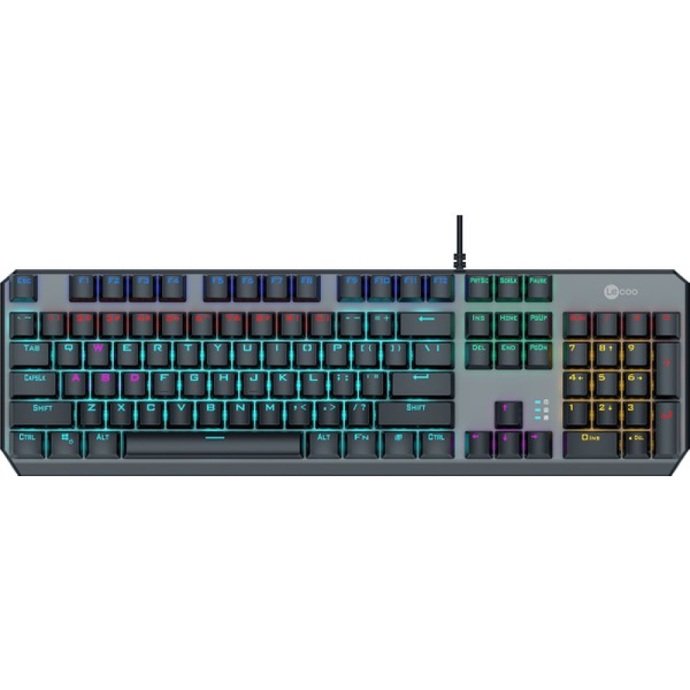 Lenovo Lecoo GK301 Makro Tuşlu USB Kablolu RGB LED Aydınlatmalı Red Switch Gaming Mekanik Türkçe Q Klavye Metalik Gri Oyuncu Klavyesi Fiyatı