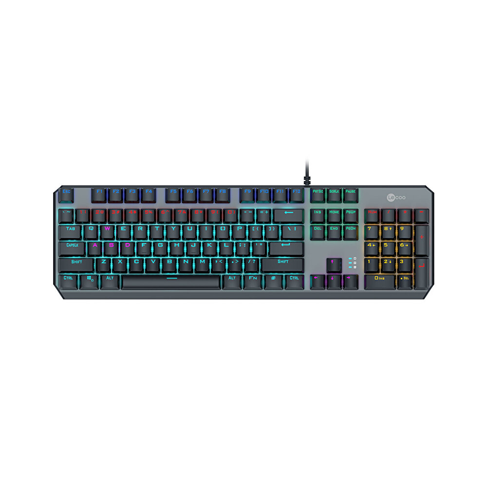 Lenovo Lecoo Gk301 Usb Kablolu Rgb Led Aydınlatmalı Gaming Mekanik Q Klavye Metalik Gri Çevre Birimleri Fiyatı