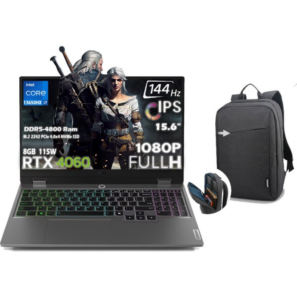 Lenovo Loq 15IRX9 Intel Core I7 13650HX 32GB 512GB SSD Rtx 4060 8gb (115W) 15.6" Fhd 144Hz IPS Panel Windows 11 Pro Taşınabilir Bilgisayar 83DV011HTR H46 + B210 Siyah Çanta - Gri Oto Boyaları Fiyatı