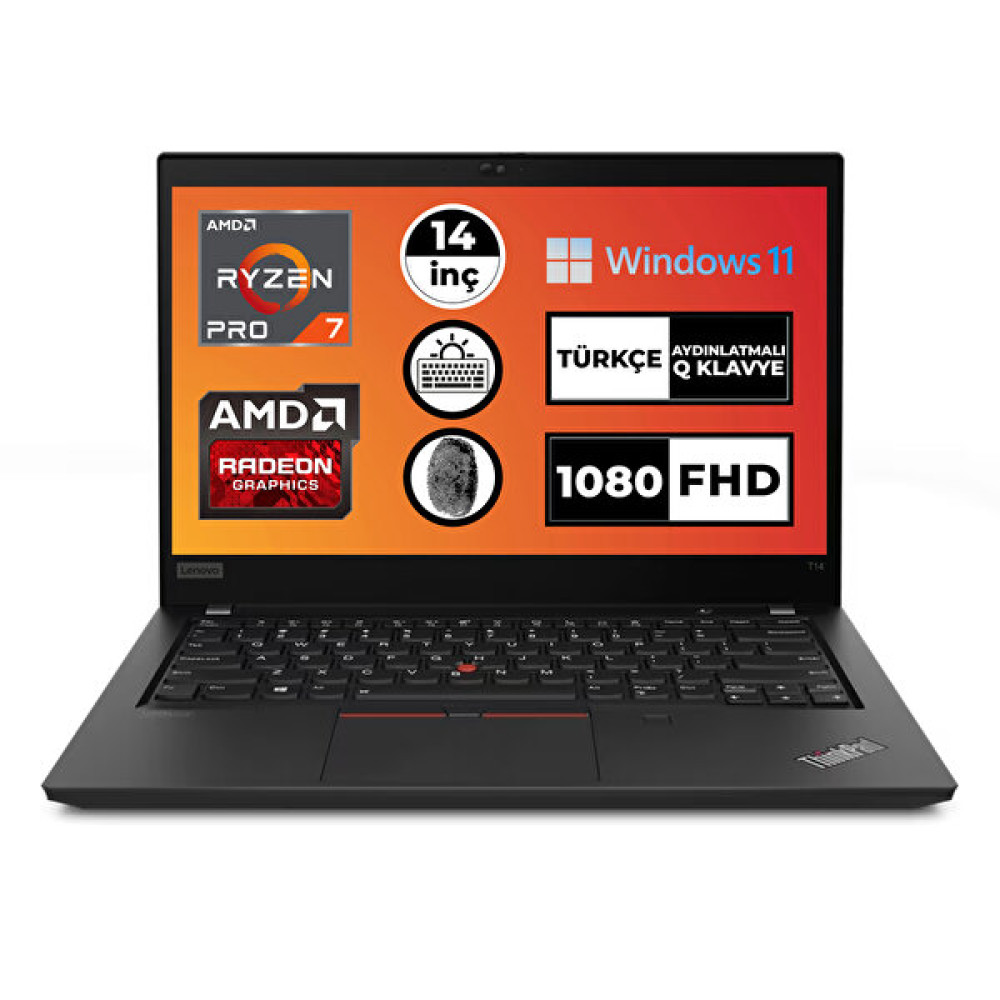 Lenovo T14 G2 20Xls3Futx AMD Ryzen 7 5850U 14" 16 GB RAM 256 GB SSD W11Pro Notebook Dizüstü Bilgisayar Fiyatı