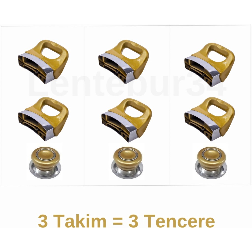 Lentebur34 Tencere Tava ve Sahan Uyumlu Yan Kulp Seti Tencere / Tava Setleri Fiyatı