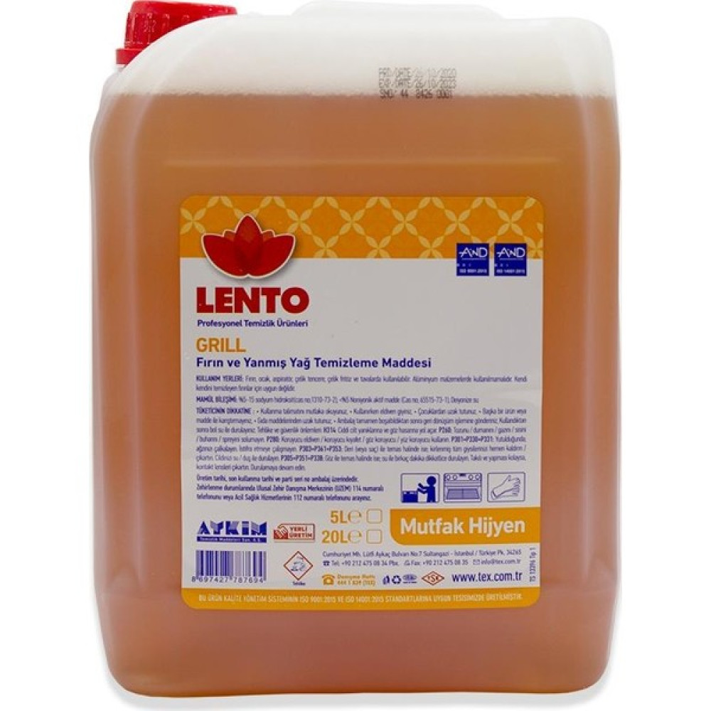 Lento Grill Fırın ve Yanmış Yağ Temizleyici 5 kg Temizlik Malzemeleri Fiyatı