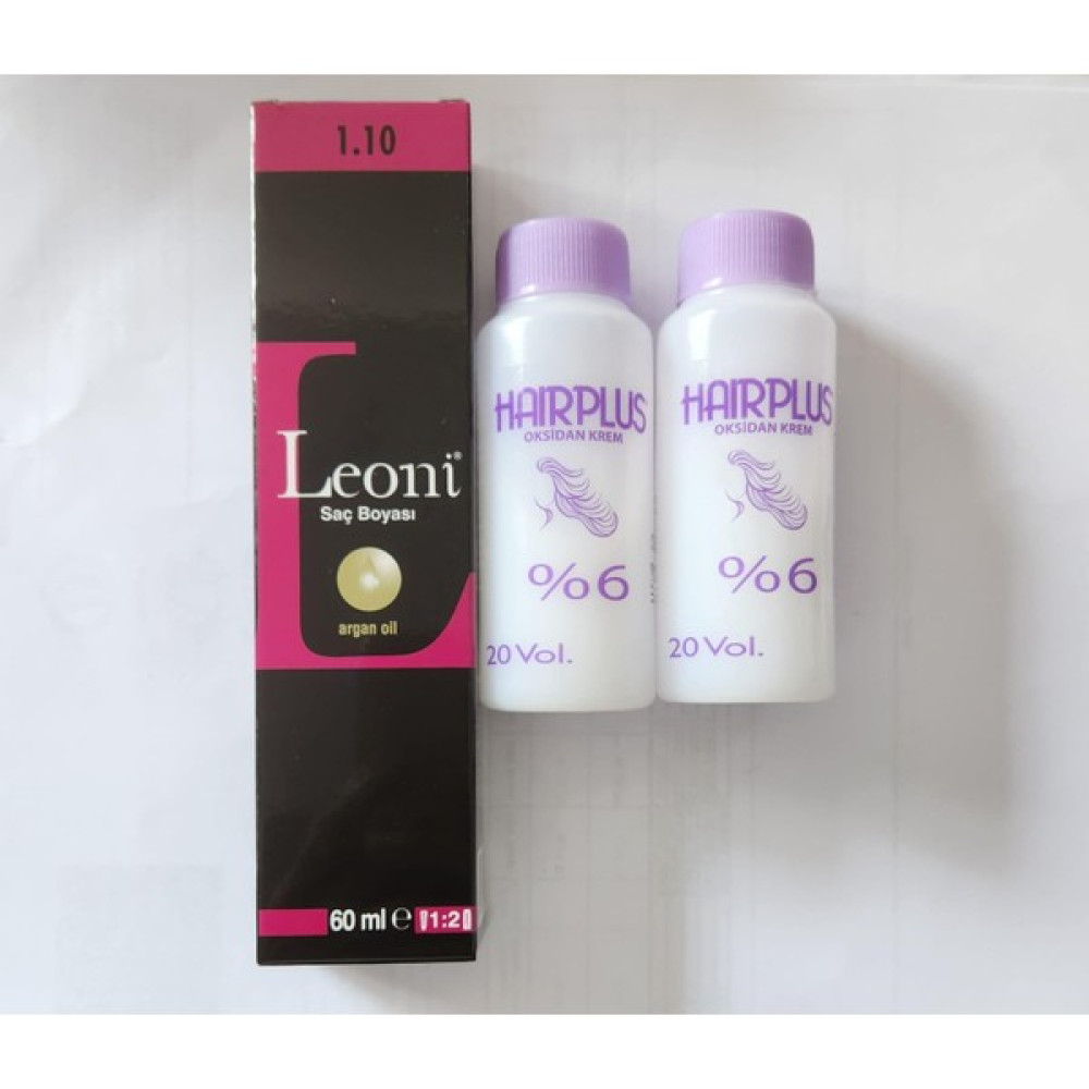 Leoni Saç Boyası 60ML Mavi Siyah 1.10+ 2ADET Oksidan 20VLM 60ML Oto Boyaları Fiyatı