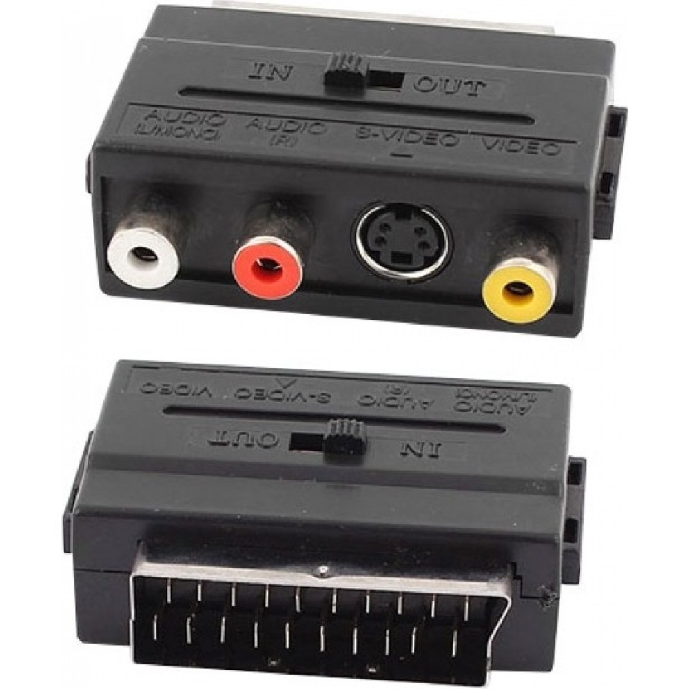 Leonpro Scart To Rca S-Video In Out Anahtarlı Çevirici Adaptörü Scart Av Çevirici - kahve - Kahverengi Diğer Fiyatı