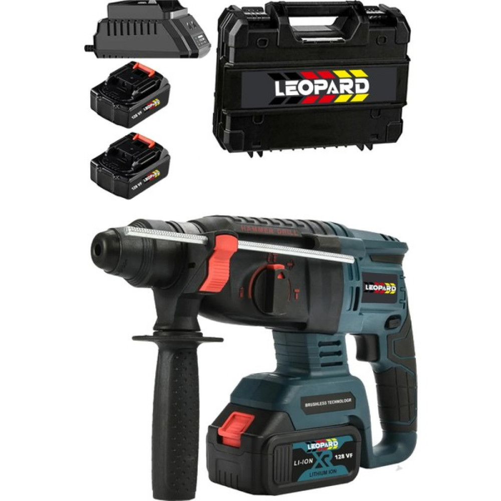 Leopard Alman 128 Vf 12 Ah Bakir Sargılı Kömürsüz Motor Darbeli Çift Akülü Şarjlı Kırıcı Delici Hilti Kırıcı Deliciler & Kırıcılar Fiyatı