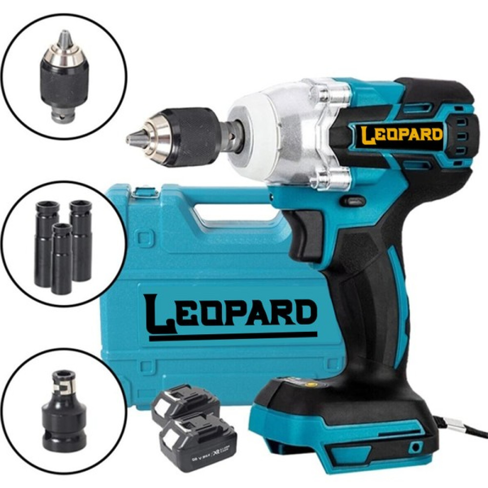 Leopard Brushless Motor 58 V 5 Çift Li-Ion Akülü Şarjlı Somun Sıkma Sökme Makinası Somun Sıkma Makinesi Fiyatı