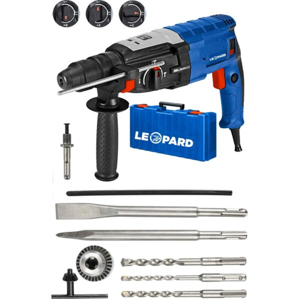 Leopard Leoaprd Alman 4100 Watt 6.1 Joule Bakır Sargılı Kırıcı Delici Matkap 5 Parça Uç Yedek Mandren Kırıcı Deliciler & Kırıcılar Fiyatı