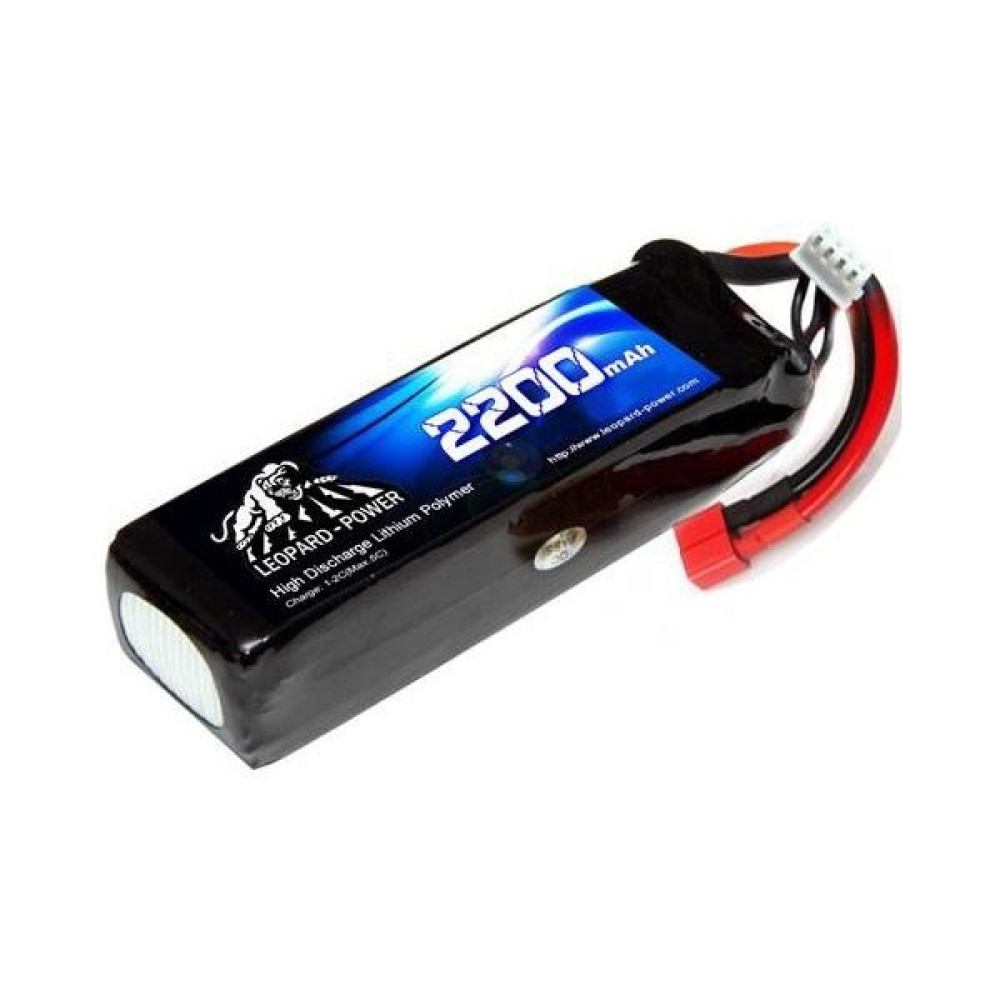 Leopard Power 2200 mAh 14.8V 4S 25C Lityum Polimer Lipo Batarya Pil T Plug - Siyah Drone Aksesuarları Fiyatı