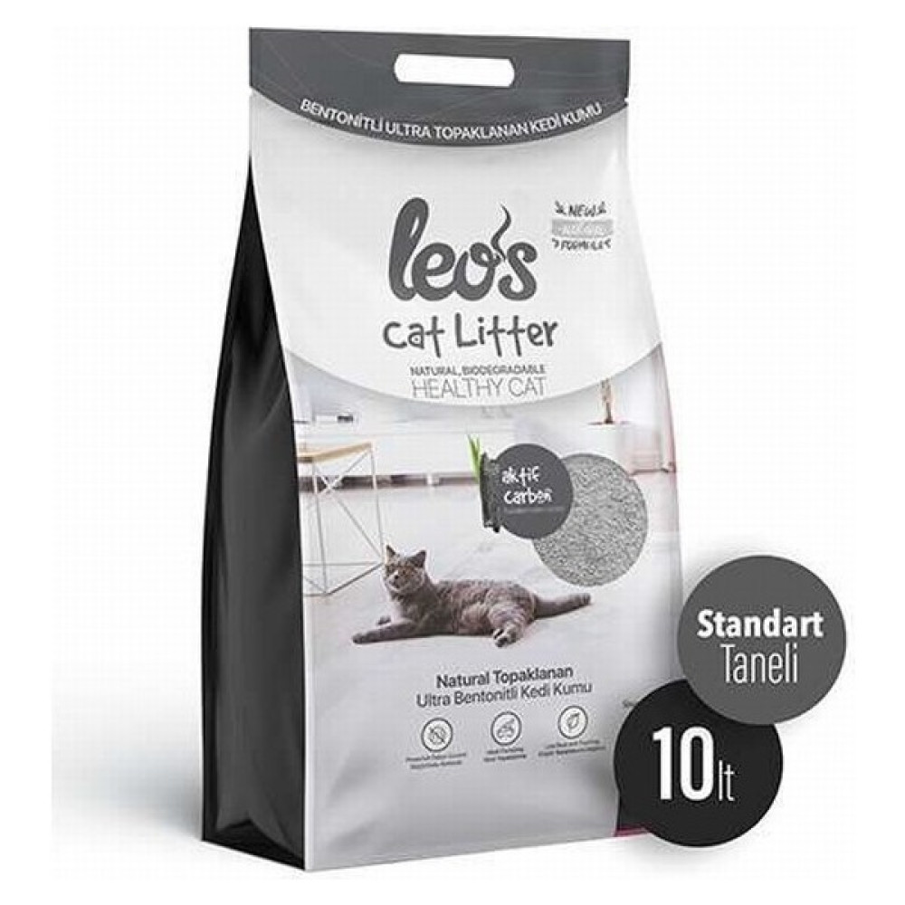 Leos Cat Litter Grey Aktif Karbonlu Bentonit Kedi Kumu 2x10 Lt Evcil Hayvan Ürünleri Fiyatı