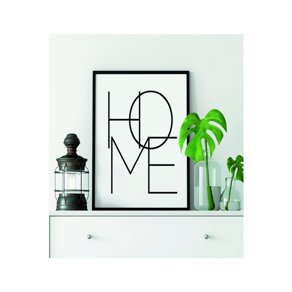 Leprikon 1 Adet Home Yazılı Ahşap Mdf Çerçeve Görünümlü Mdf Tablo 20 x 30 Beden Tablo & Poster Fiyatı