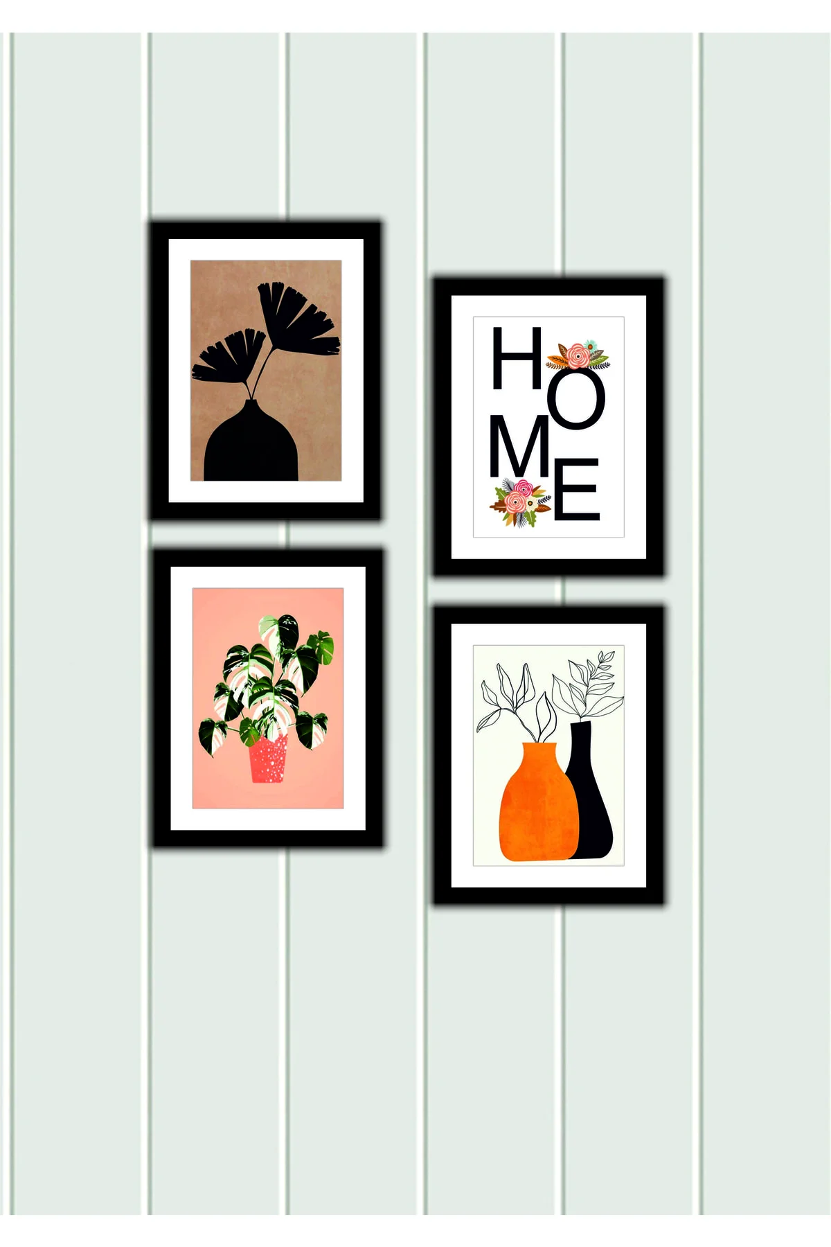 Leprikon 4 Parça Mutfak Ev Dekarasyon Çerçeve Görünümlü Ahşap Arkası Yapışkanlı Mdf Tablo Çoklu Set 30 x 40 Beden" Tablo & Poster Fiyatı