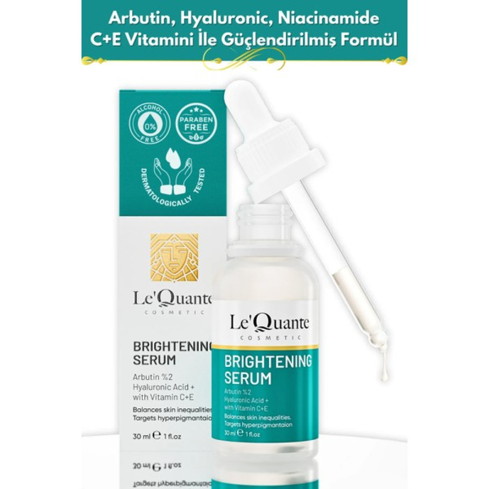 Le'Quante Leke Karşıtı Aydınlatıcı, Cilt Tonu Eşitleyici Bakım Serumu (Hyaluronic Acid, Arbutin, Niacinamide) Leke Kremi Fiyatı