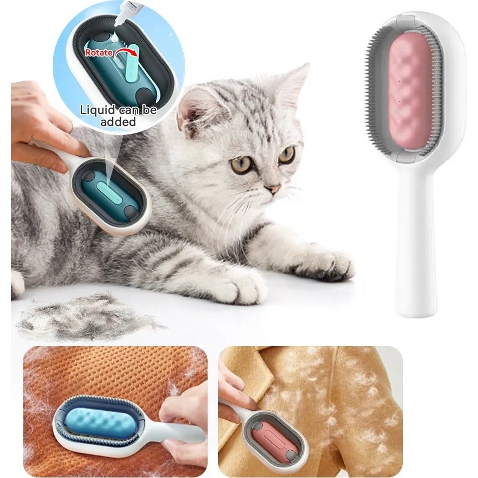 Lequeen Su Hazneli Kedi Yıkama Fırçası Kedi Tarağı - Açık Pembe Evcil Hayvan Ürünleri Fiyatı