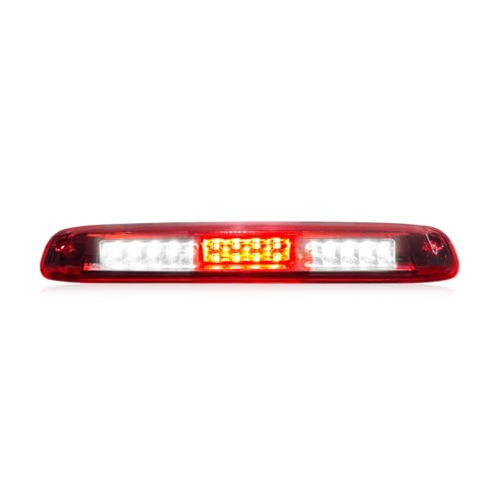 LESAUCE 2025 Upgraded 3rd Third Brake Light for 1999-2006 Chevrolet (Chevy) Silverado GMC Sierra 1500 2500 3500 HD Classic LED Cargo Light High Mount Stop light, Chrome Housing Red Lens