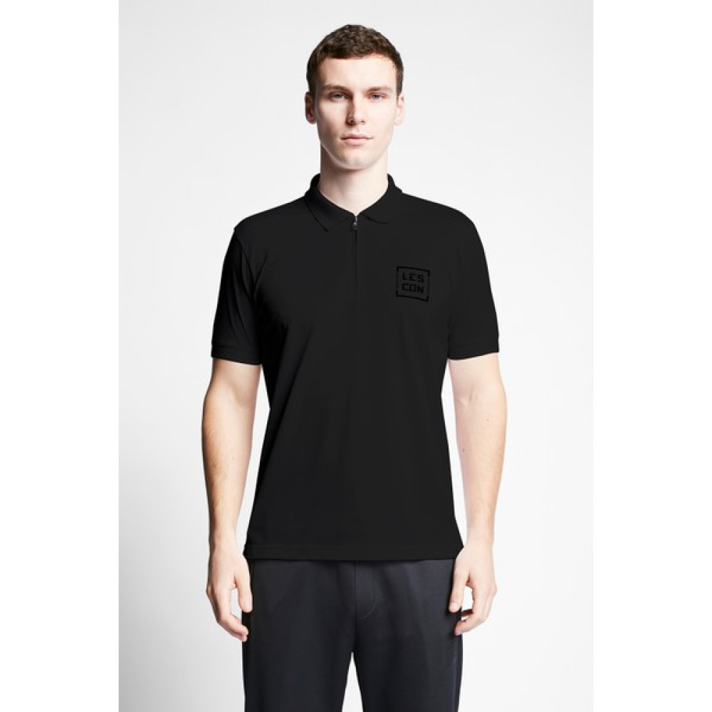 Lescon Siyah Erkek Kısa Kollu Polo Yaka T-Shirt 23B-1115 T-Shirt & Sweatshirt (Outdoor) Fiyatı