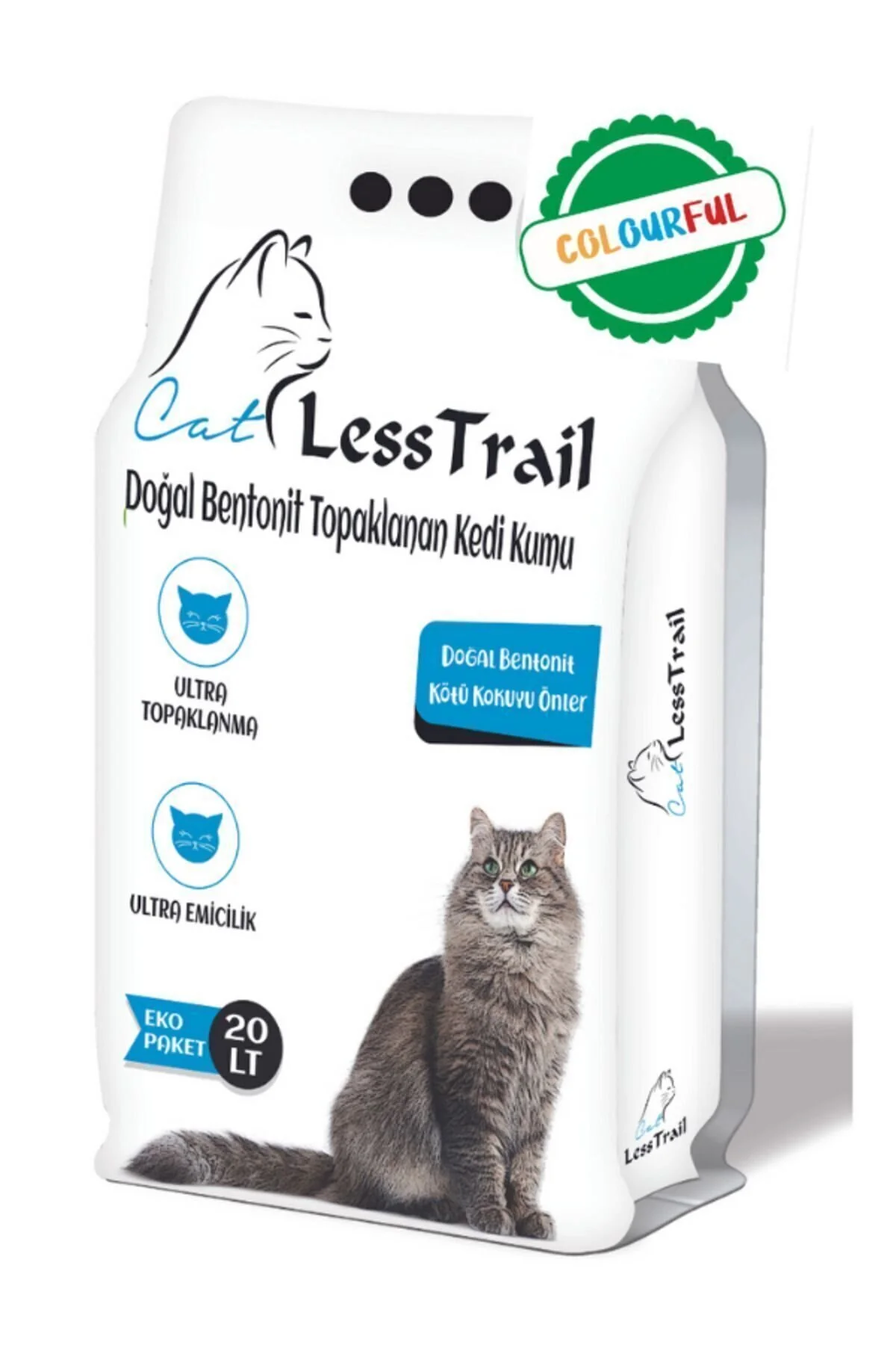 LESS Colourful Ince Tane Eko 20 lt Kedi Kumu" Evcil Hayvan Ürünleri Fiyatı