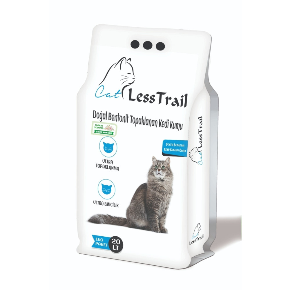 LESS Trail 20 Lt Ince Tane Çiçek Kokulu Beyaz Bentonit Kedi Kumu Evcil Hayvan Ürünleri Fiyatı
