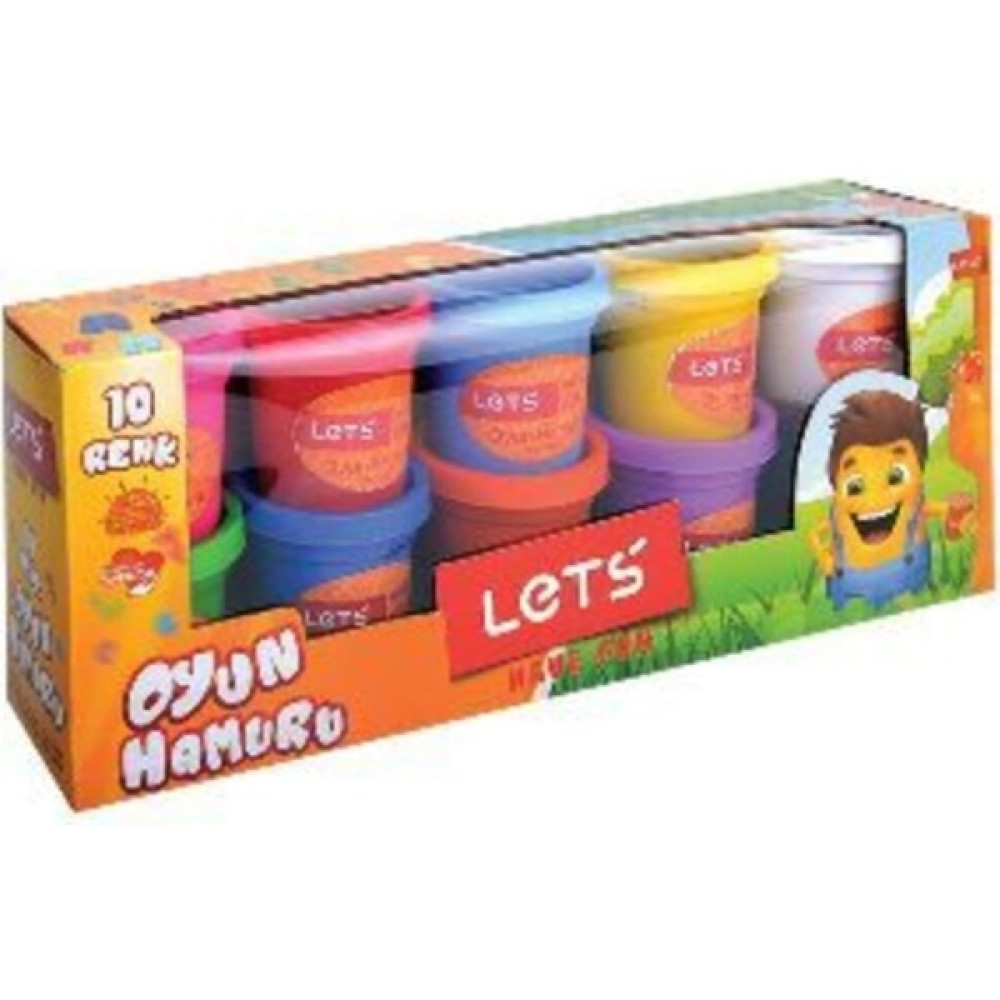 Lets 10 Renk Oyun Hamuru L83100 - 10 x 56 gr. Oyun Hamuru & Kil Fiyatı