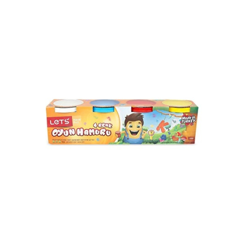 Lets 4 Renk Oyun Hamuru 600 Gr. L8340 Oyun Hamuru & Kil Fiyatı