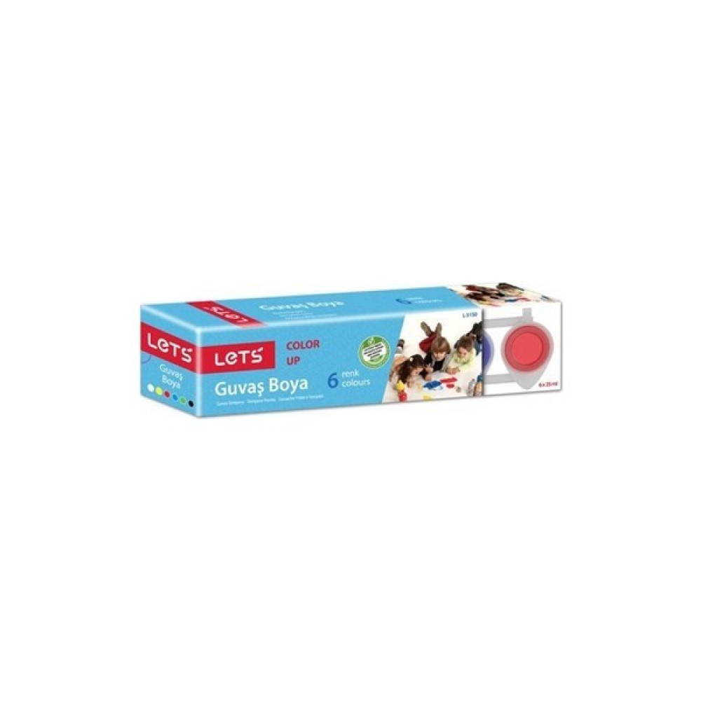 Lets 6 Renk Guaj Boya 25 Ml L-5150 Guaj Boya Fiyatı