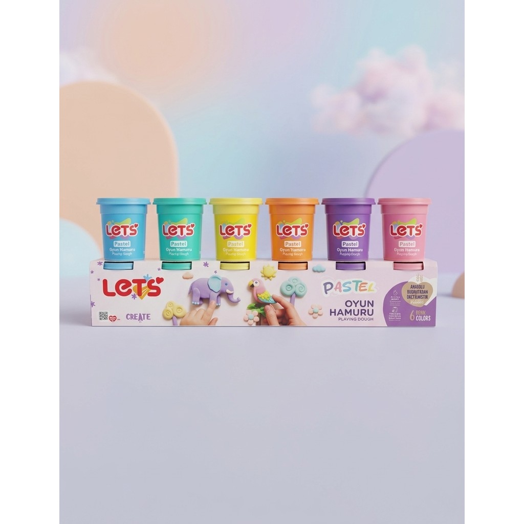 Let's 6 Renk Pastel Oyun Hamuru 660 G Oyun Hamuru & Kil Fiyatı