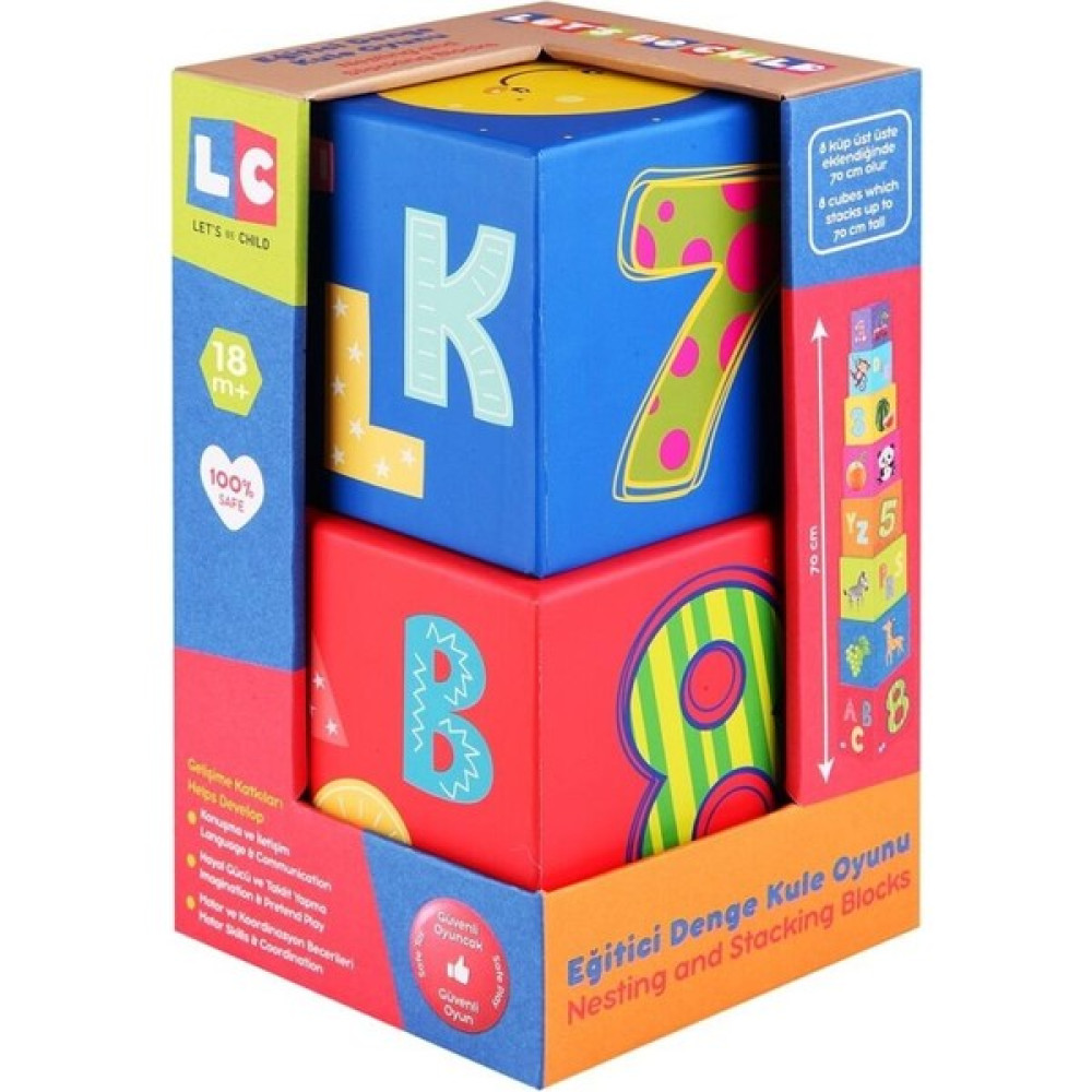 Lets Be Child Eğitici Denge Kule Oyunu 8 Parça - LC-30628 Byr [byrtek] Eğitici Oyuncak Fiyatı