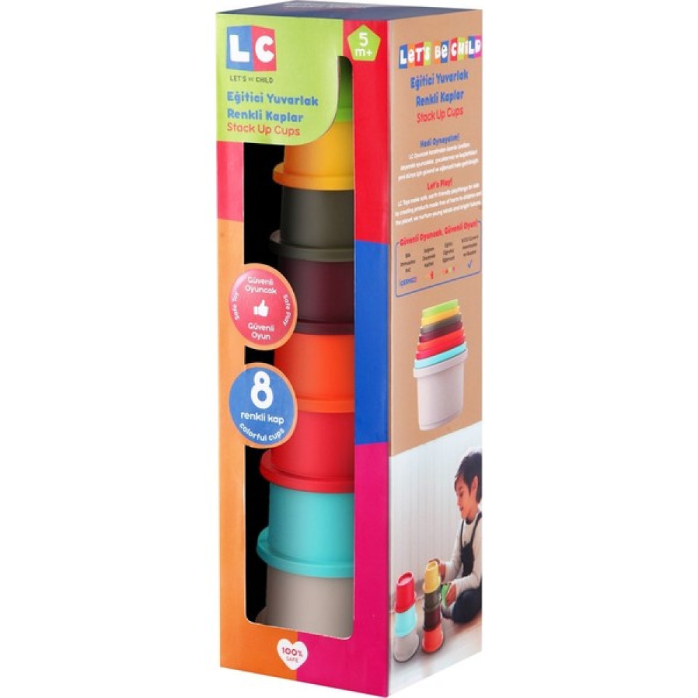 Let's Be Child Lc Eğitici Yuvarlak Renkli Kaplar Eğitici Oyuncak Fiyatı