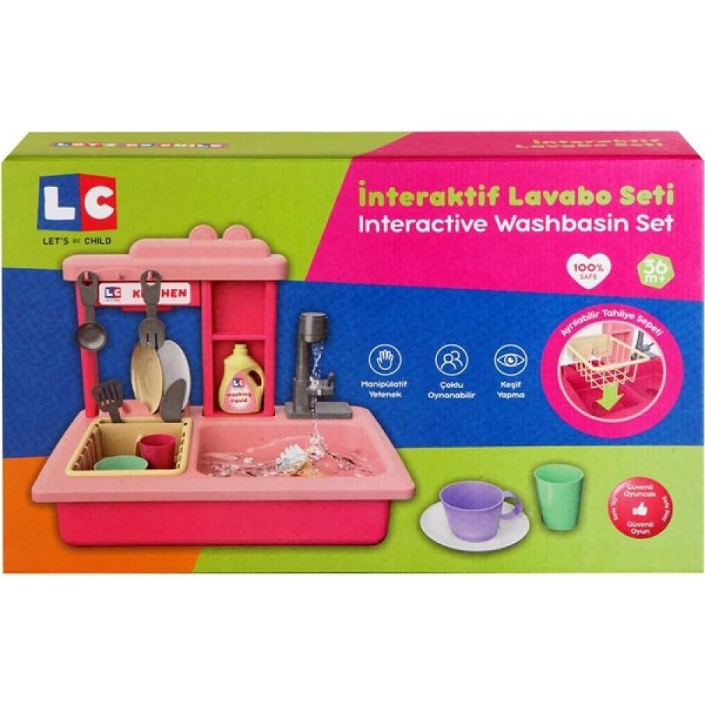 Let's Be Child Lets Be Child Lc Pilli Lavabo Seti Interaktif LC-30916 - Renkli Eğitici Oyuncak Fiyatı