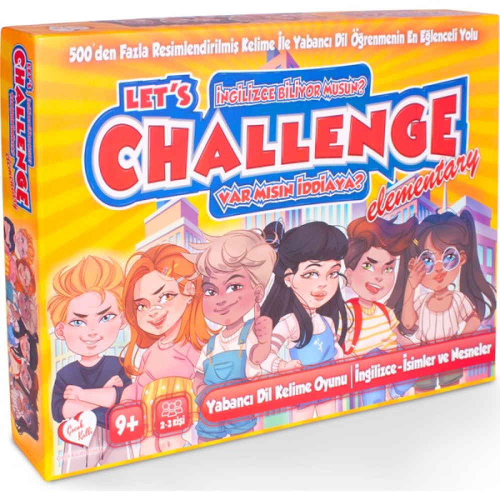 Let's CHALLENGE//500 Kelimeden Fazla Yabancı Dil Kelime Öğretici Yeni Nesil Ingilizce Kutu Oyunu (9+) - Sarı Çocuk Oyuncağı Fiyatı