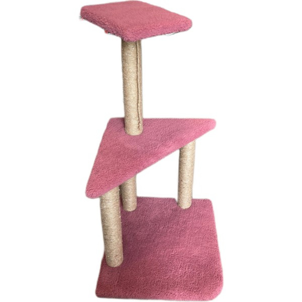 Lets Get Pet 2 Katlı Dörtlü Kedi Tırmalama Tahtası Welsoft Oyun Platformu 82CM Evcil Hayvan Ürünleri Fiyatı