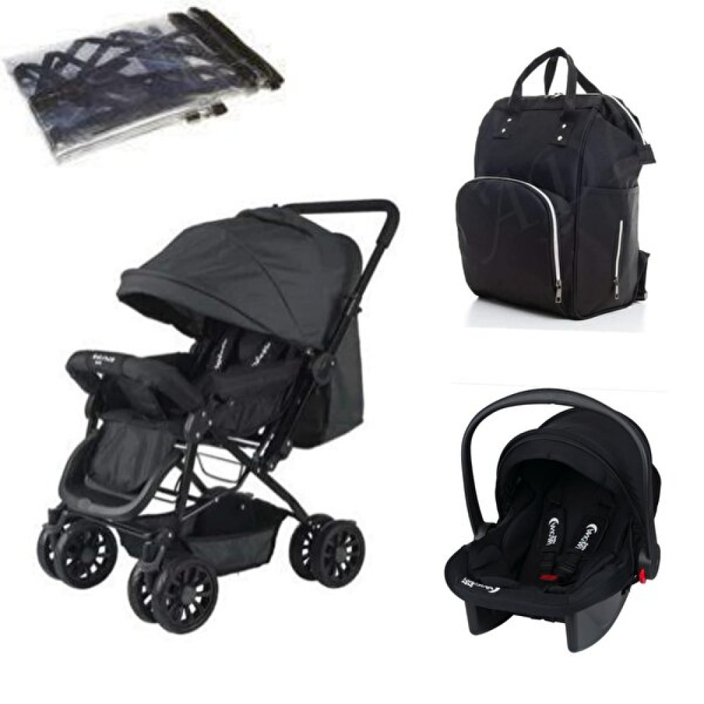 Lets Go Baby 4 Parça Çift Yön Bebek Arabası Puset Anakucağı Anne Bebek Çantası Yağmurluk Set Bebek Arabası ve Pusetler Fiyatı