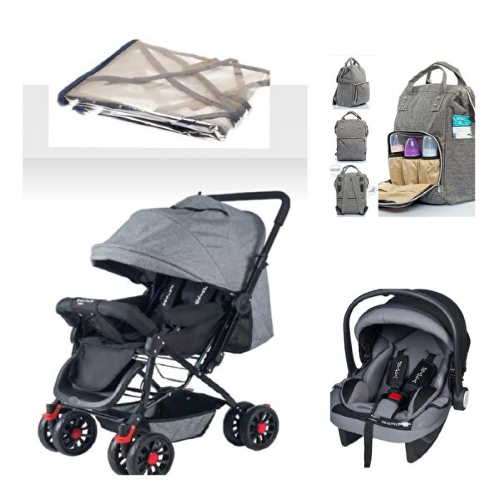 Lets Go Baby 4 Parça Çiftyönlü Bebek Arabası Puset Anakucağı Yağmurluk Anne Bebek Çantası Set Bebek Arabası ve Pusetler Fiyatı